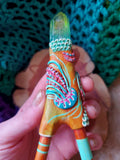 Load image into Gallery viewer, Jellyfish Water Blessing Kuripe with Turquoise, Ethiopian Opal, and Angel Aura Quartz