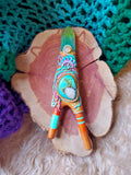 Load image into Gallery viewer, Jellyfish Water Blessing Kuripe with Turquoise, Ethiopian Opal, and Angel Aura Quartz