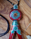 Load image into Gallery viewer, Palo Sangre Turquoise Kuripe - Self Applicator