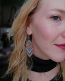 Load image into Gallery viewer, Sage Meadows Fringe Earrings