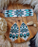Load image into Gallery viewer, Ice Queen Beaded Earring and Bracelet Set
