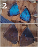 Load image into Gallery viewer, Blue Morpho Butterfly Earrings