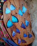 Load image into Gallery viewer, Blue Morpho Butterfly Earrings