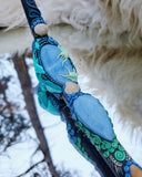 Load image into Gallery viewer, Astral Water Communication Tepi with Blue Opal and Sea Shells