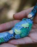 Load image into Gallery viewer, Astral Water Communication Tepi with Blue Opal and Sea Shells
