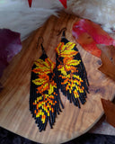 Load image into Gallery viewer, Autumn Harvest Fringe Earrings