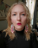 Load image into Gallery viewer, Ascension Rose Fringe Earrings