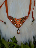 Load image into Gallery viewer, Fox Spirit Medicine Necklace with Labradorite and Quartz