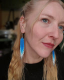 Load image into Gallery viewer, Goddess in Flight Fringe Earrings
