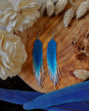 Load image into Gallery viewer, Goddess in Flight Fringe Earrings