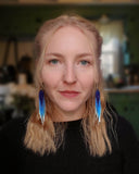 Load image into Gallery viewer, Goddess in Flight Fringe Earrings