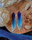 Load image into Gallery viewer, Goddess in Flight Fringe Earrings