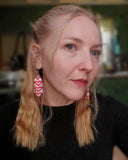 Load image into Gallery viewer, Love Frequency Fringe Earrings