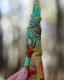Load image into Gallery viewer, Jellyfish Water Blessing Kuripe with Turquoise, Ethiopian Opal, and Angel Aura Quartz