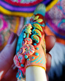 Load image into Gallery viewer, Natures Whimsy Kuripe with Chrysocolla, Ethiopian Opal, and Angel Aura Quartz