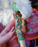 Load image into Gallery viewer, Natures Whimsy Kuripe with Chrysocolla, Ethiopian Opal, and Angel Aura Quartz