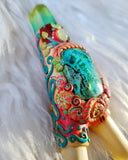 Load image into Gallery viewer, Natures Whimsy Kuripe with Chrysocolla, Ethiopian Opal, and Angel Aura Quartz