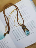 Load image into Gallery viewer, Atlantis Healer Necklace- Larimar, Labradorite, and Rainbow Moonstone