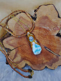 Load image into Gallery viewer, Atlantis Healer Necklace- Larimar, Labradorite, and Rainbow Moonstone