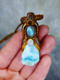 Load image into Gallery viewer, Atlantis Healer Necklace- Larimar, Labradorite, and Rainbow Moonstone