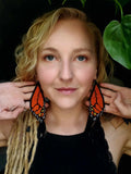 Load image into Gallery viewer, Monarch Beaded Earrings- Medium