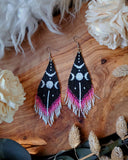 Load image into Gallery viewer, Triple Goddess Fringe Earrings