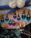 Load image into Gallery viewer, Triple Goddess Fringe Earrings