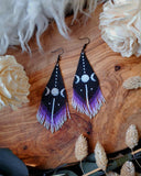 Load image into Gallery viewer, Triple Goddess Fringe Earrings