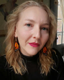 Load image into Gallery viewer, Monarch Flight Fringe Earrings