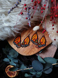 Load image into Gallery viewer, Monarch Flight Fringe Earrings