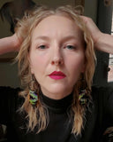 Load image into Gallery viewer, Aurora Nightsky Fringe Earrings