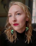 Load image into Gallery viewer, Aurora Nightsky Fringe Earrings