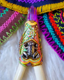 Load image into Gallery viewer, Amethyst Initiation of The Flying Serpent Kuripe with Amethyst and Ethiopian Opal