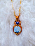 Load image into Gallery viewer, Reclaim Feminine Embodiment with Rainbow Moonstone and Lapis Lazuli