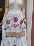 Load image into Gallery viewer, White Shipibo Dress (S/M)