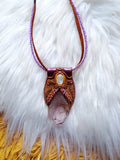 Load image into Gallery viewer, Amethyst and Rainbow Moonstone Necklace