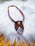 Load image into Gallery viewer, Amethyst and Rainbow Moonstone Necklace