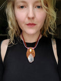 Load image into Gallery viewer, Amethyst and Rainbow Moonstone Necklace