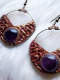 Load image into Gallery viewer, Amethyst Dangle Drop Earrings