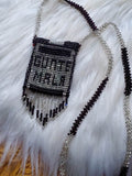 Load image into Gallery viewer, Quetzal Bird Seed Bead Medicine Bag Necklace