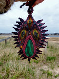 Load image into Gallery viewer, Malachite Macrame Necklace