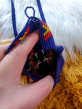 Load image into Gallery viewer, Indigo Macaw Totem Beaded Medicine Bag