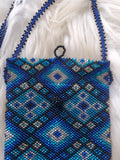 Load image into Gallery viewer, Blue Beaded Medicine Bag