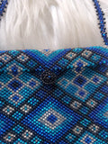 Load image into Gallery viewer, Blue Beaded Medicine Bag