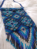 Load image into Gallery viewer, Blue Beaded Medicine Bag