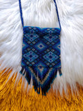 Load image into Gallery viewer, Blue Beaded Medicine Bag