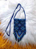 Load image into Gallery viewer, Blue Beaded Medicine Bag