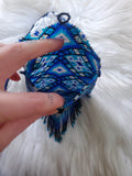 Load image into Gallery viewer, Blue Beaded Medicine Bag