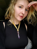 Load image into Gallery viewer, Amethyst and Azurite Gemstone Necklace