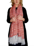 Load image into Gallery viewer, Red/Orange Alpaca Scarf